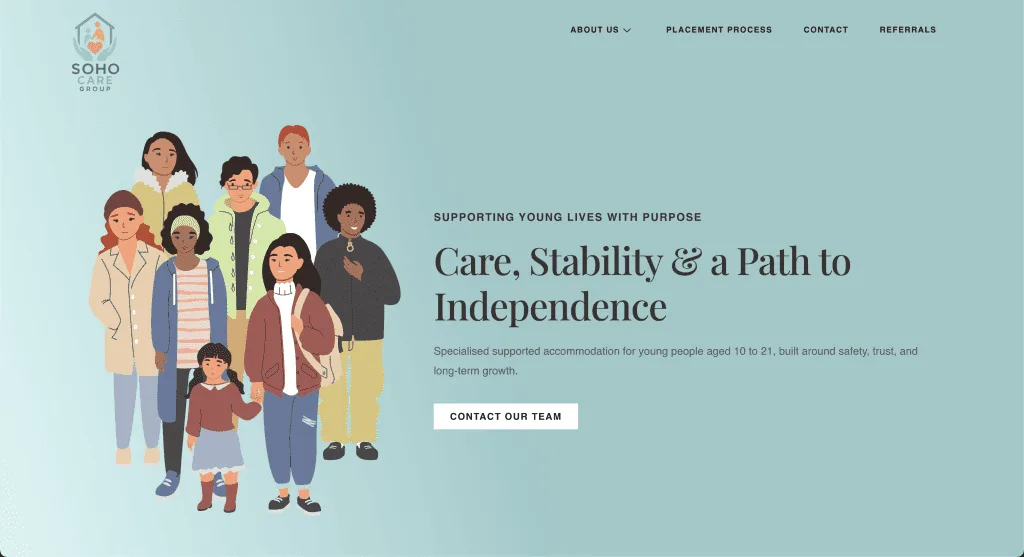 Site internet Soho — réalisé par Agence Zen