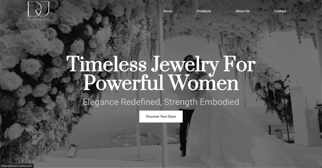 Website D.J.EWELRY by Alessia Bylina — built by Agence Zen