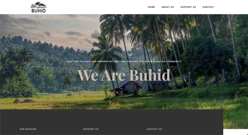 Site internet Buhid — réalisé par Agence Zen