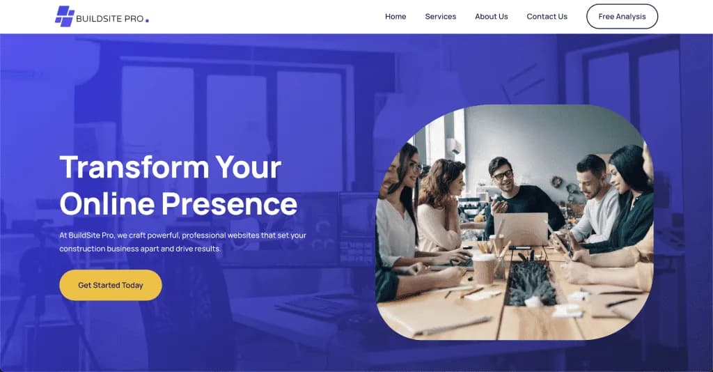 Build Site Pro website (Construction), designed by Agence Zen