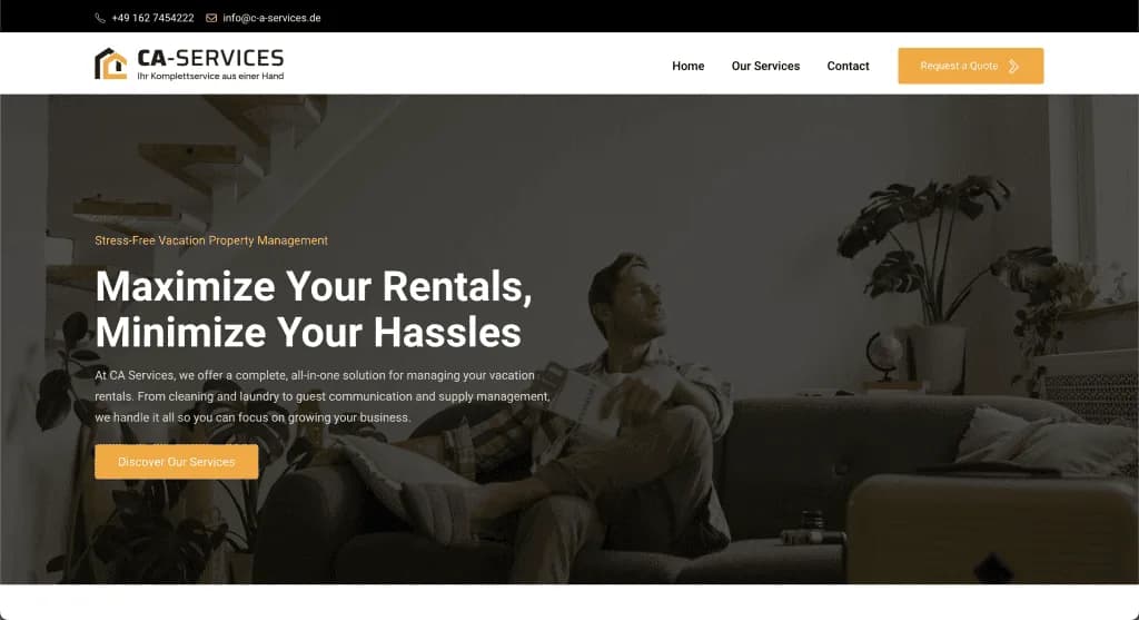 Website C&A Services — built by Agence Zen