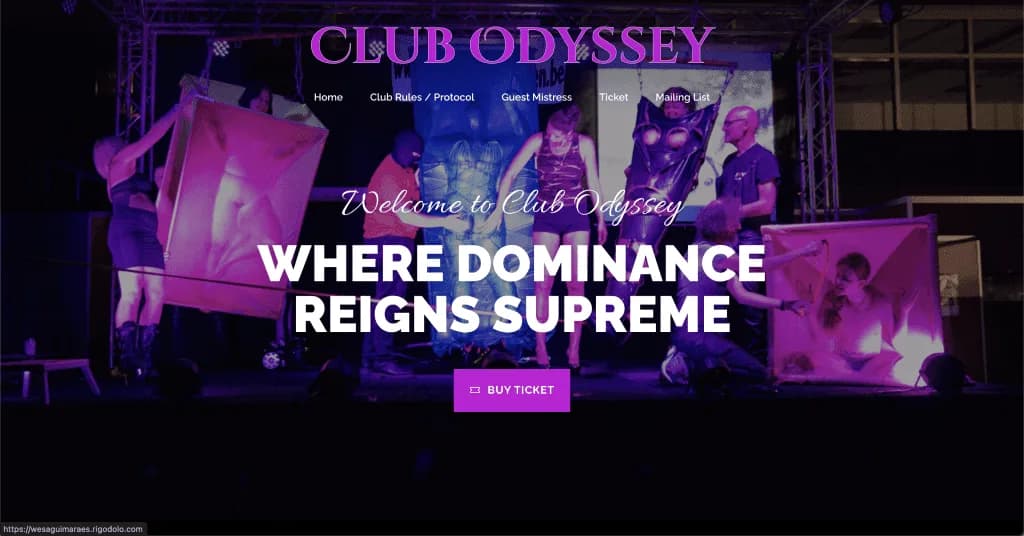Website Club Odyssey — built by Agence Zen