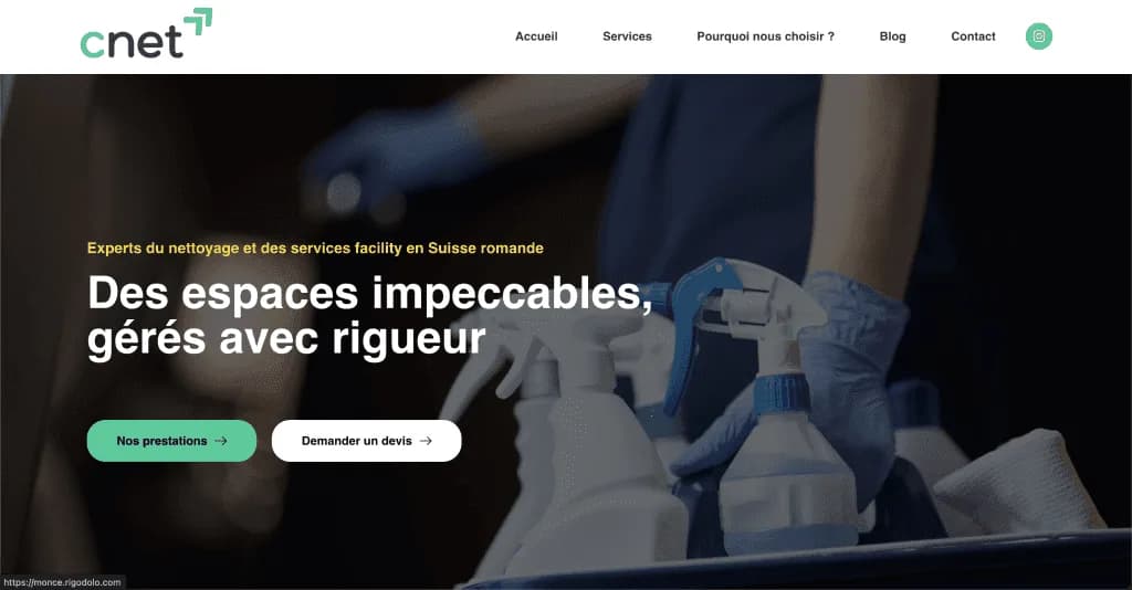 Website CNet Services — built by Agence Zen