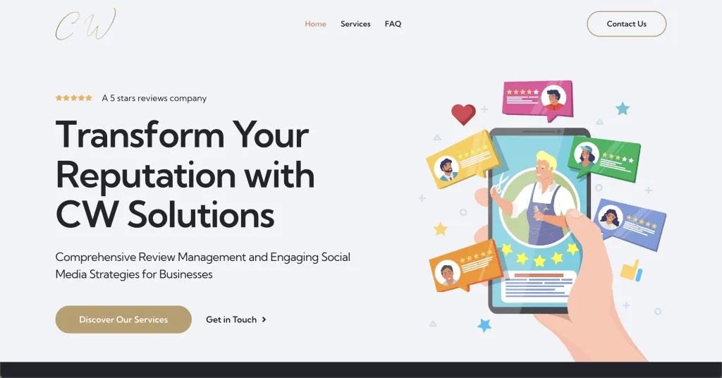 Website CW Solutions — built by Agence Zen