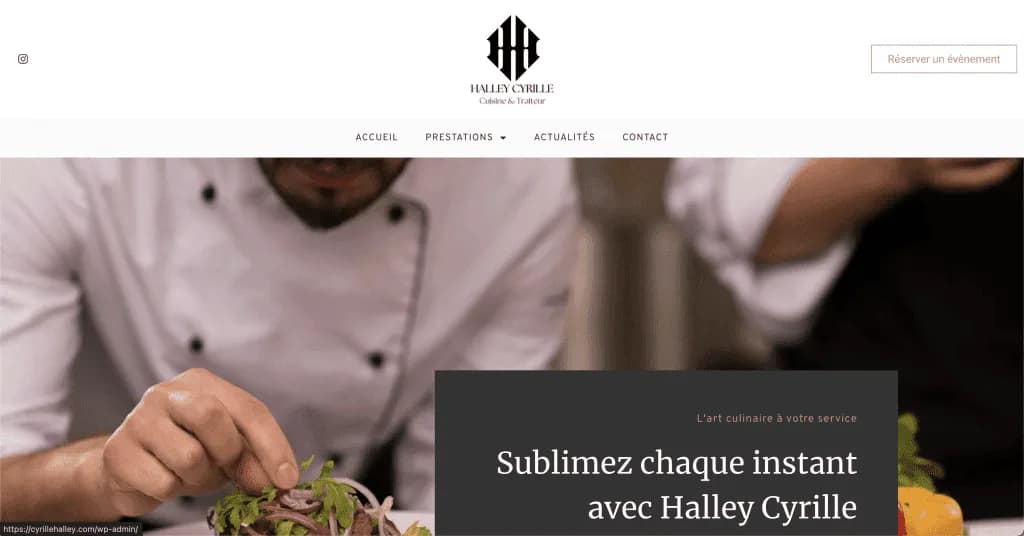 Website Cyrille Halley — built by Agence Zen
