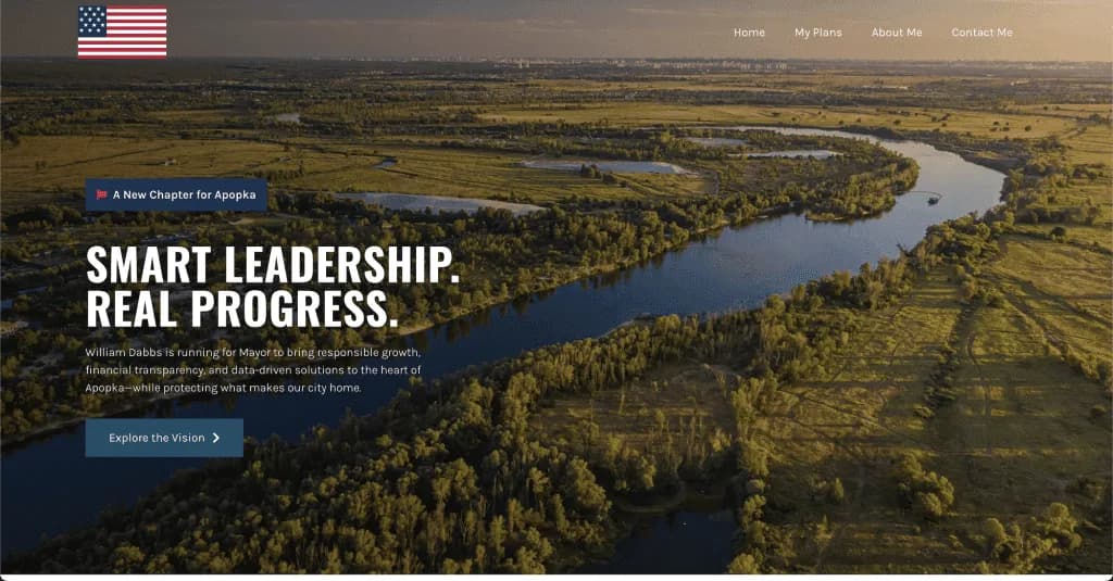 Website Dabbs for Mayor — built by Agence Zen