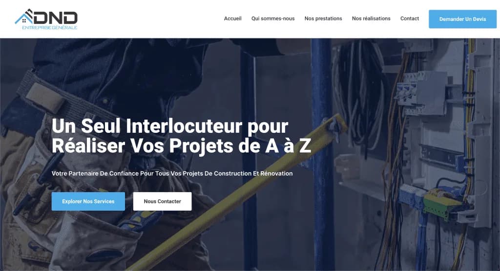 Website DND Pro — built by Agence Zen