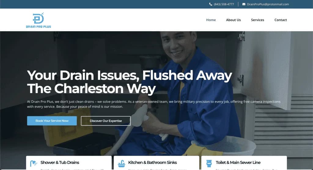 Site internet Drain Pro Plus — réalisé par Agence Zen