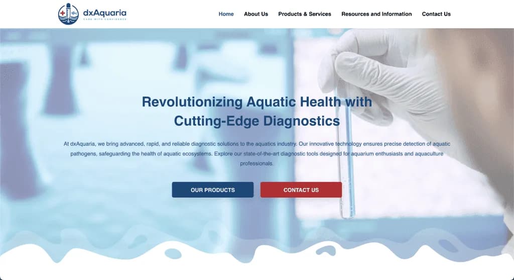 Website DX Aquaria — built by Agence Zen