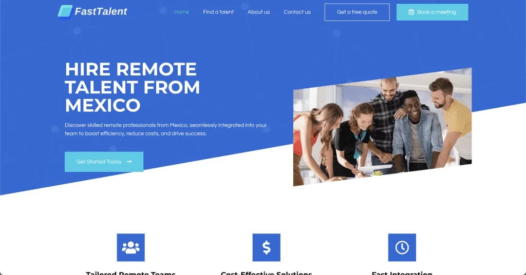 Site internet Fast Talent — réalisé par Agence Zen