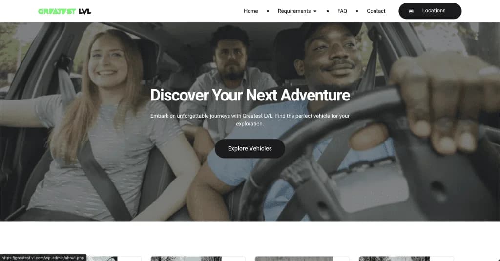 Site internet Greatest Level — réalisé par Agence Zen