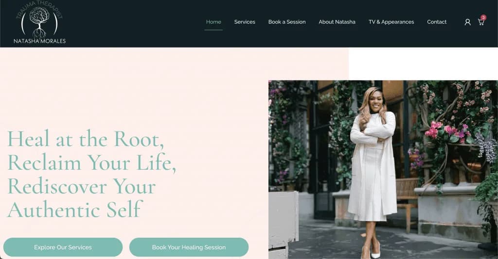 Site internet I Am Your Trauma Therapist — réalisé par Agence Zen