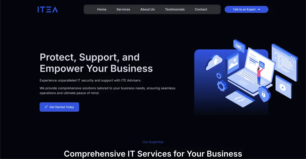 Website IT&A Advisers — built by Agence Zen