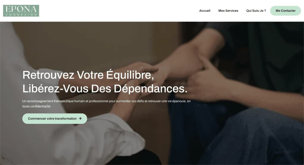 Site internet Julie Calvé — réalisé par Agence Zen