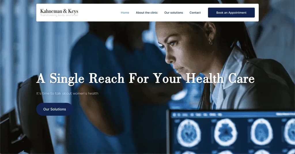 Site internet Kahneman Keys — réalisé par Agence Zen