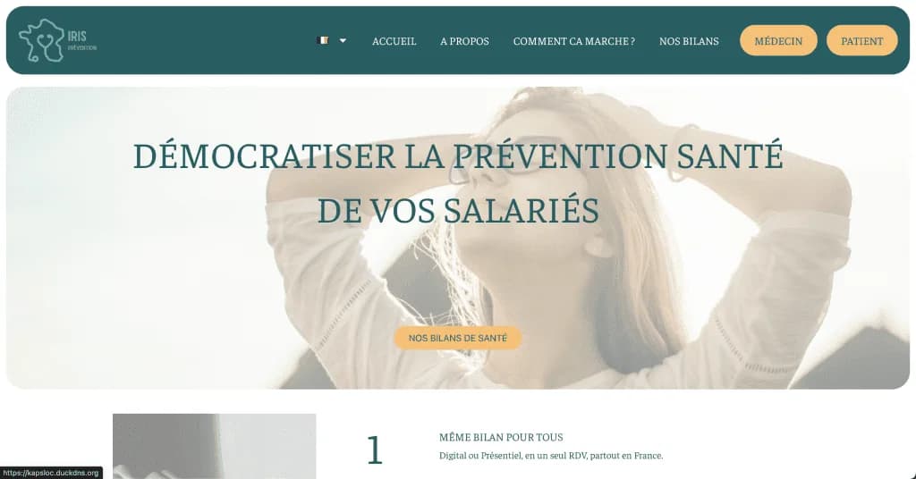 Site internet Kapsloc — réalisé par Agence Zen