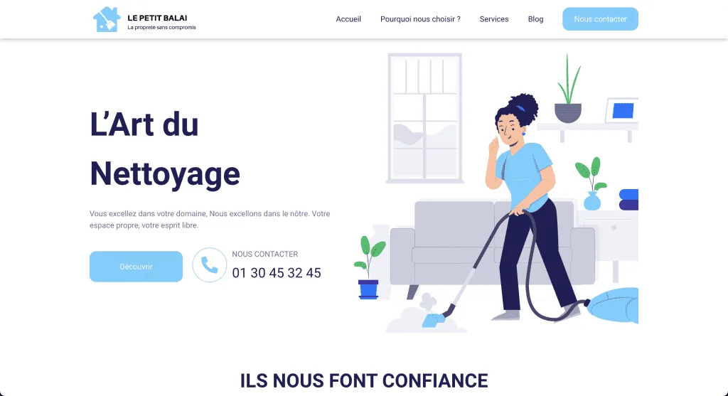 Website Le Petit Balai — built by Agence Zen