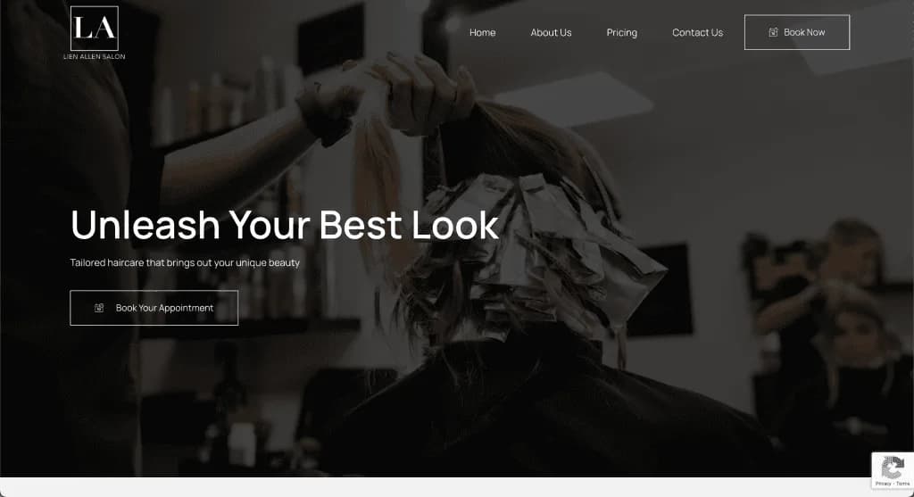 Website Lien Allen Salon — built by Agence Zen