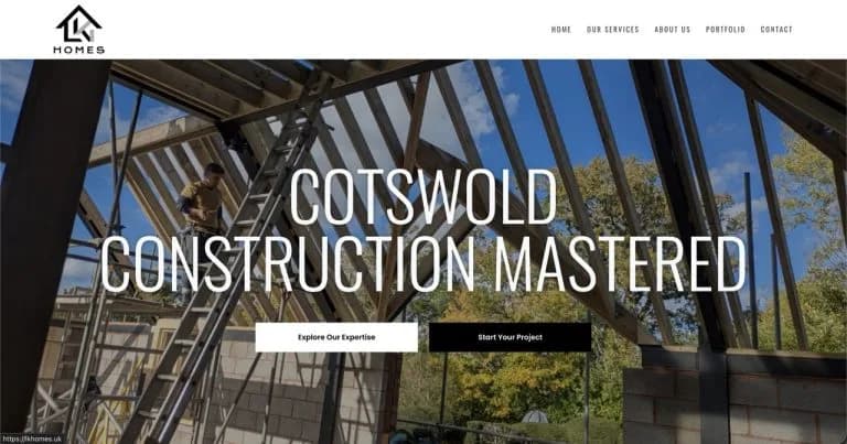 Website LK Homes — built by Agence Zen