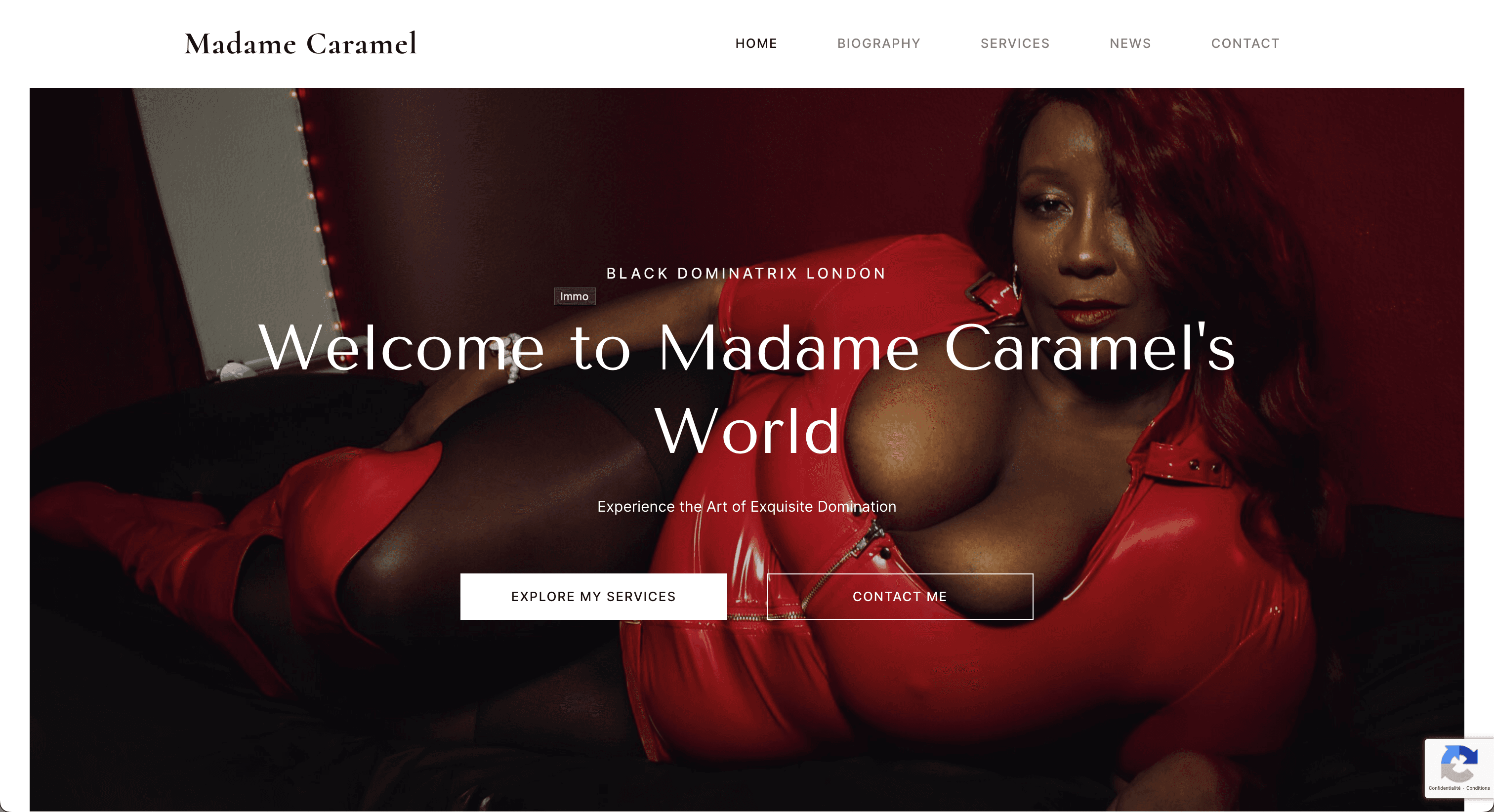 Site internet Madame Caramel — réalisé par Agence Zen