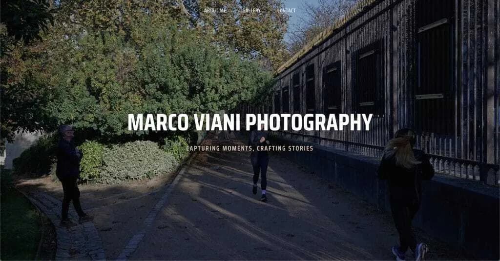 Site internet Marco Viani Photography — réalisé par Agence Zen