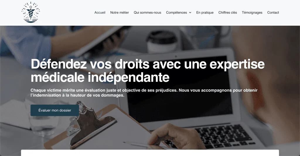 Site internet Médecin Conseil Paris — réalisé par Agence Zen