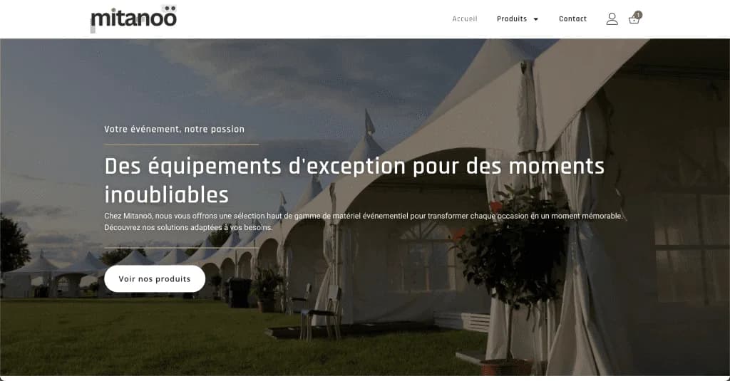 Site internet Mitanoo — réalisé par Agence Zen