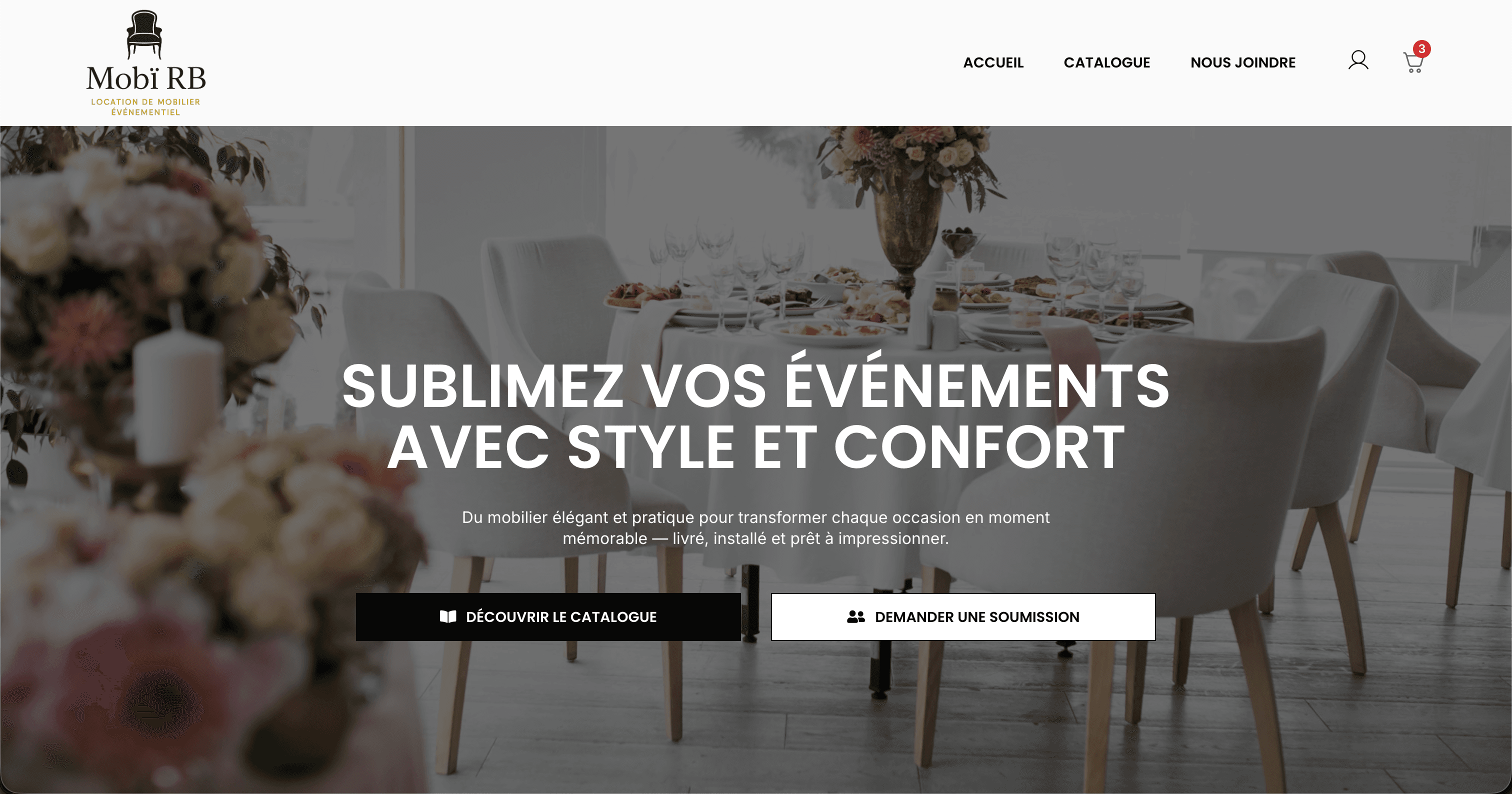 Site internet Mobï RB — réalisé par Agence Zen
