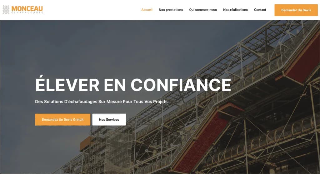 Website Monceau — built by Agence Zen