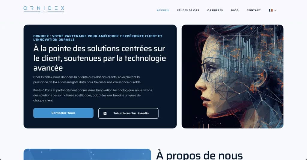 Site internet Ornidex — réalisé par Agence Zen