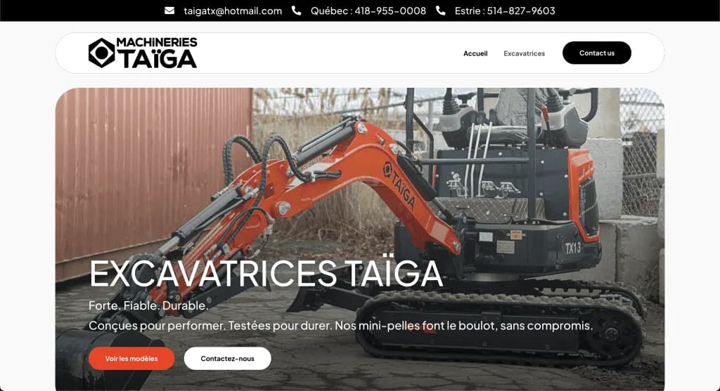 Site internet Pelle Taïga — réalisé par Agence Zen