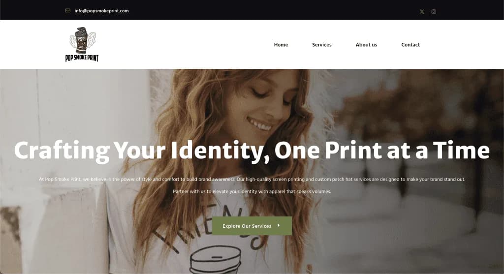 Site internet Pop Smoke Print — réalisé par Agence Zen