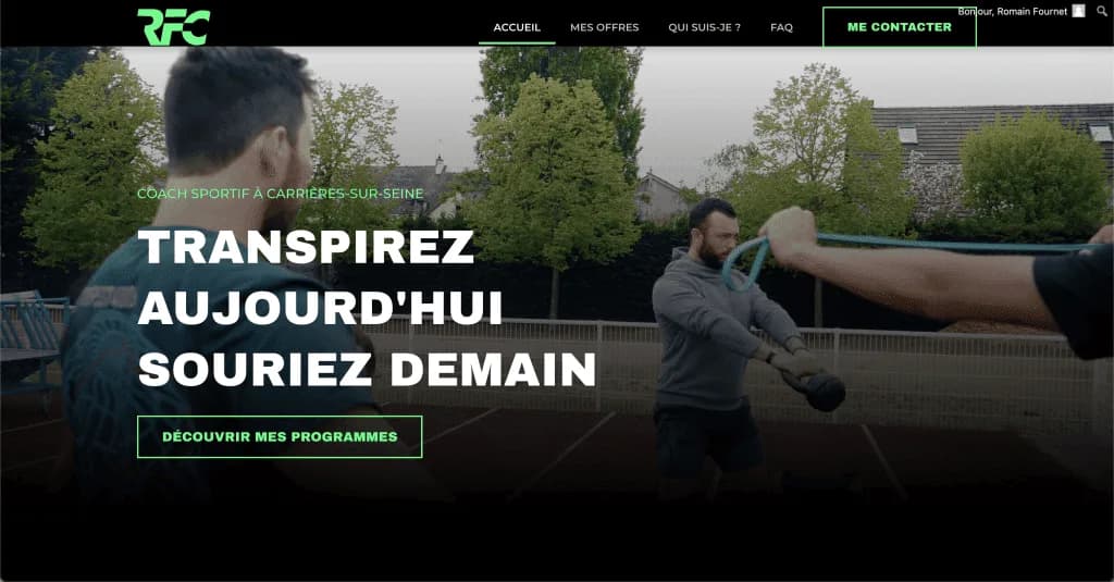 Website Romain Fournet Coaching — built by Agence Zen