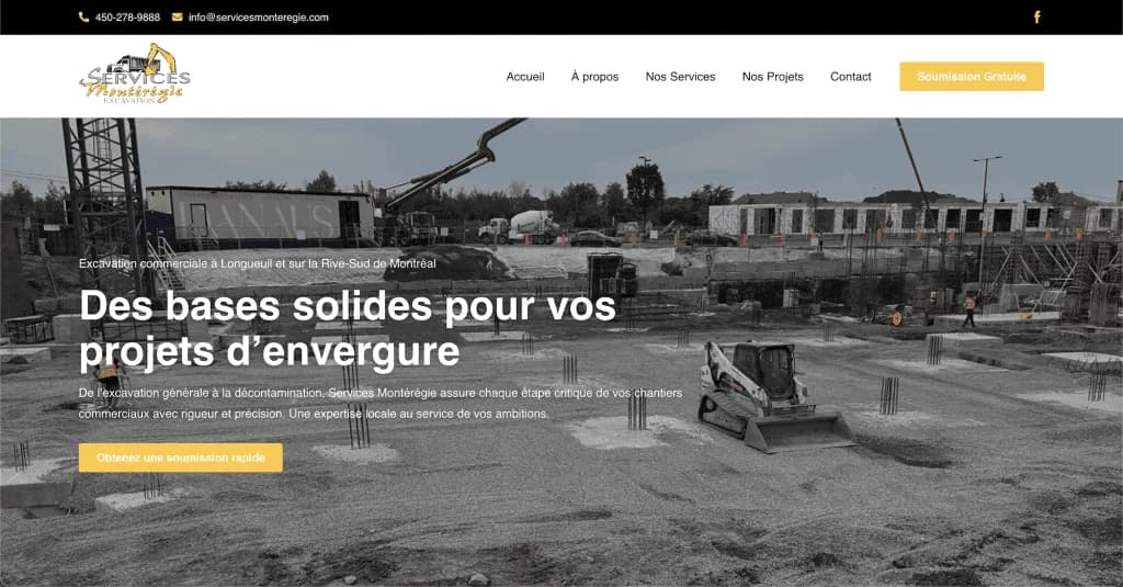 Website Services Montérégie — built by Agence Zen