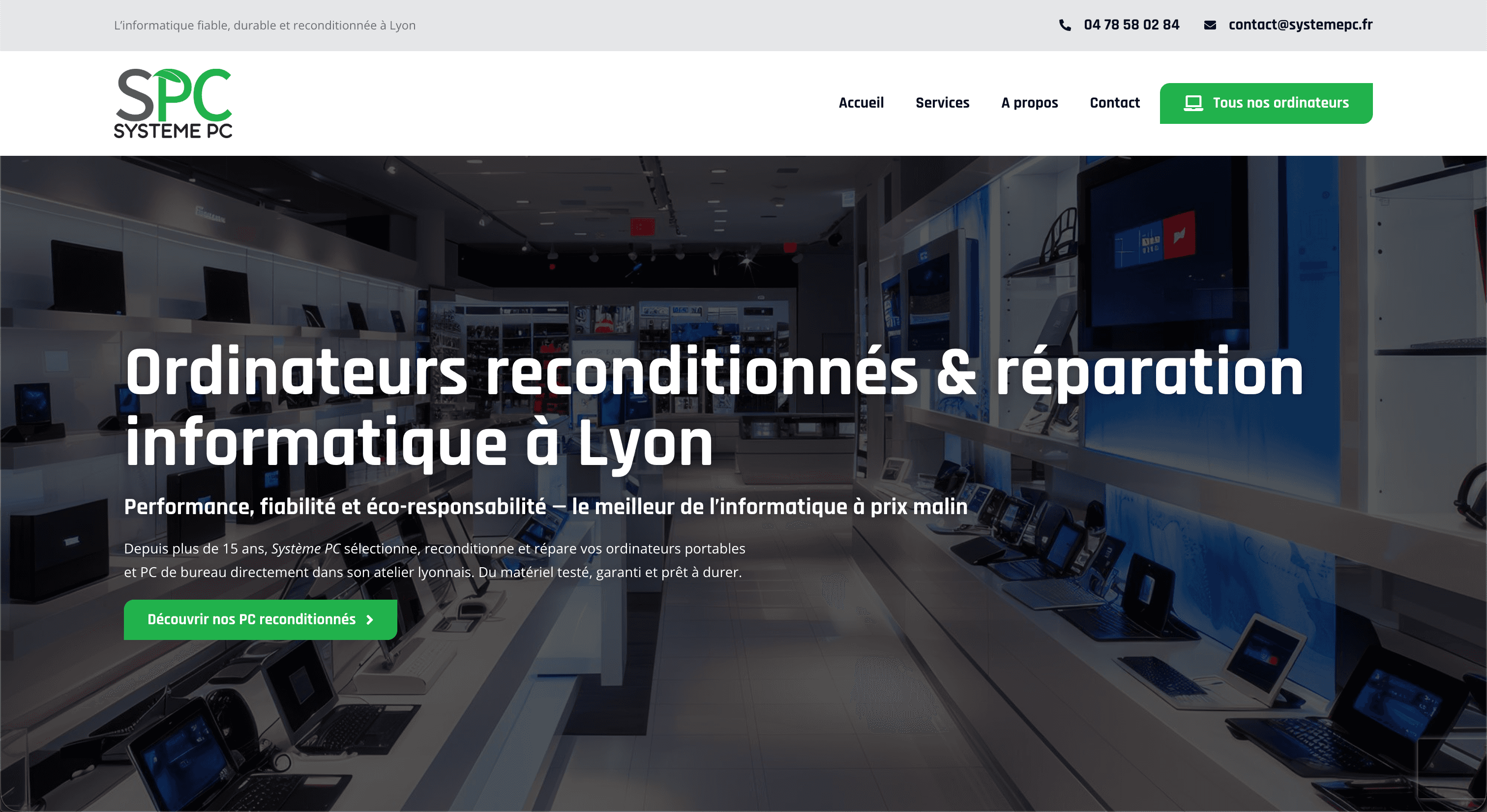 Site internet Système PC — réalisé par Agence Zen