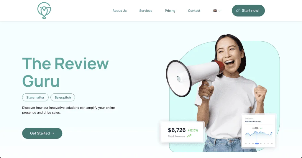 Website The Review Guru — built by Agence Zen