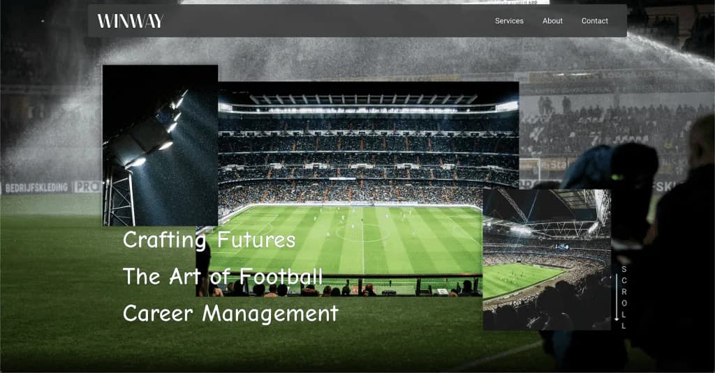 Site internet Winway Football — réalisé par Agence Zen