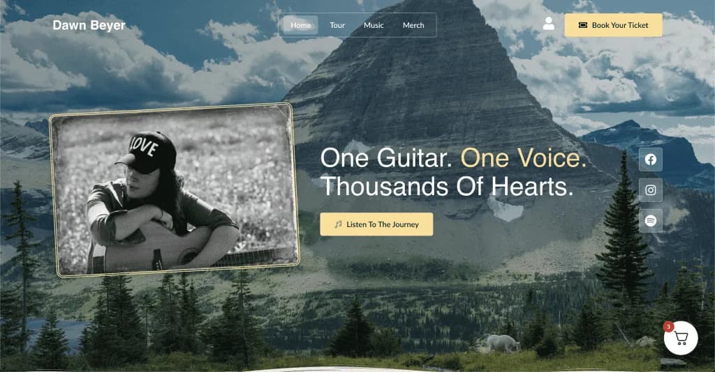 Website Dawn Beyer Music — built by Agence Zen