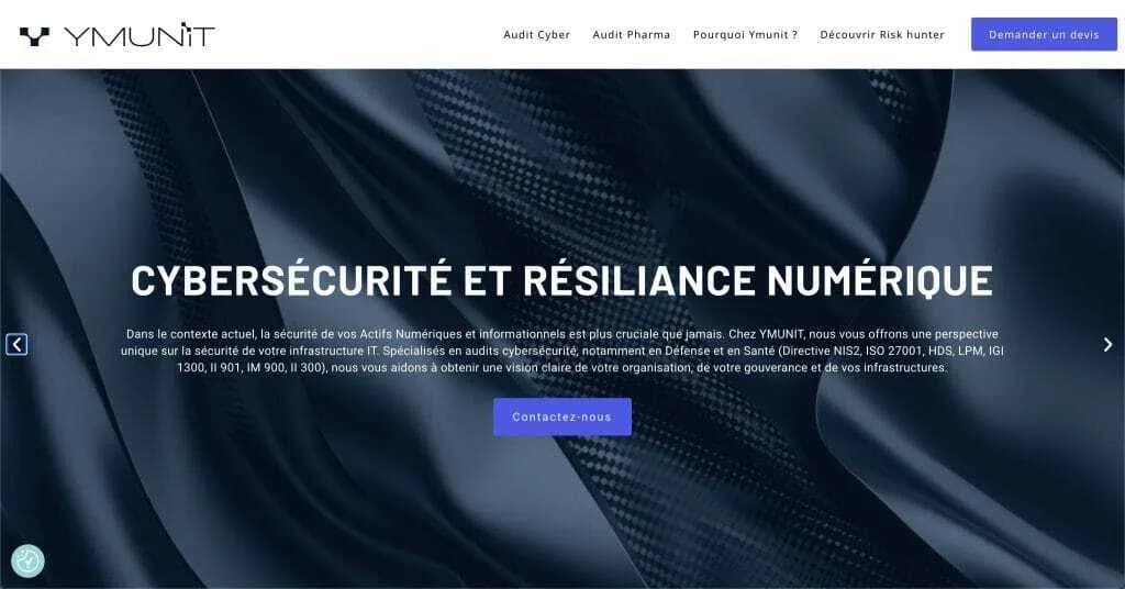 Website YM Unit — built by Agence Zen
